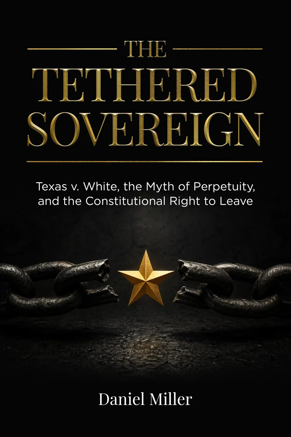The cover of The Tethered Sovereign, by Daniel Miller